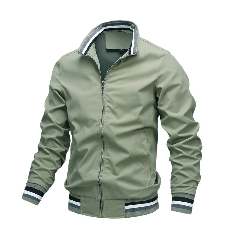 Herren Sportlicher Blouson Jacke mit Winddichtem Design und Praktischen Taschen