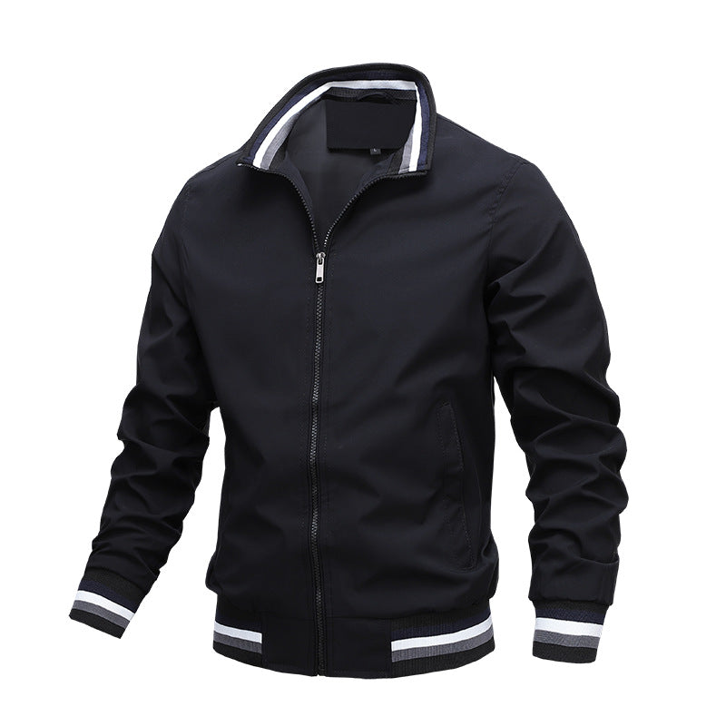 Herren Sportlicher Blouson Jacke mit Winddichtem Design und Praktischen Taschen