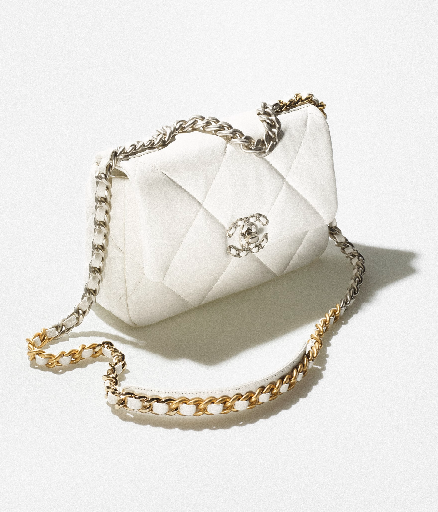 Handtasche – Glänzendes Lammleder mit gemischten Metall-Finishes