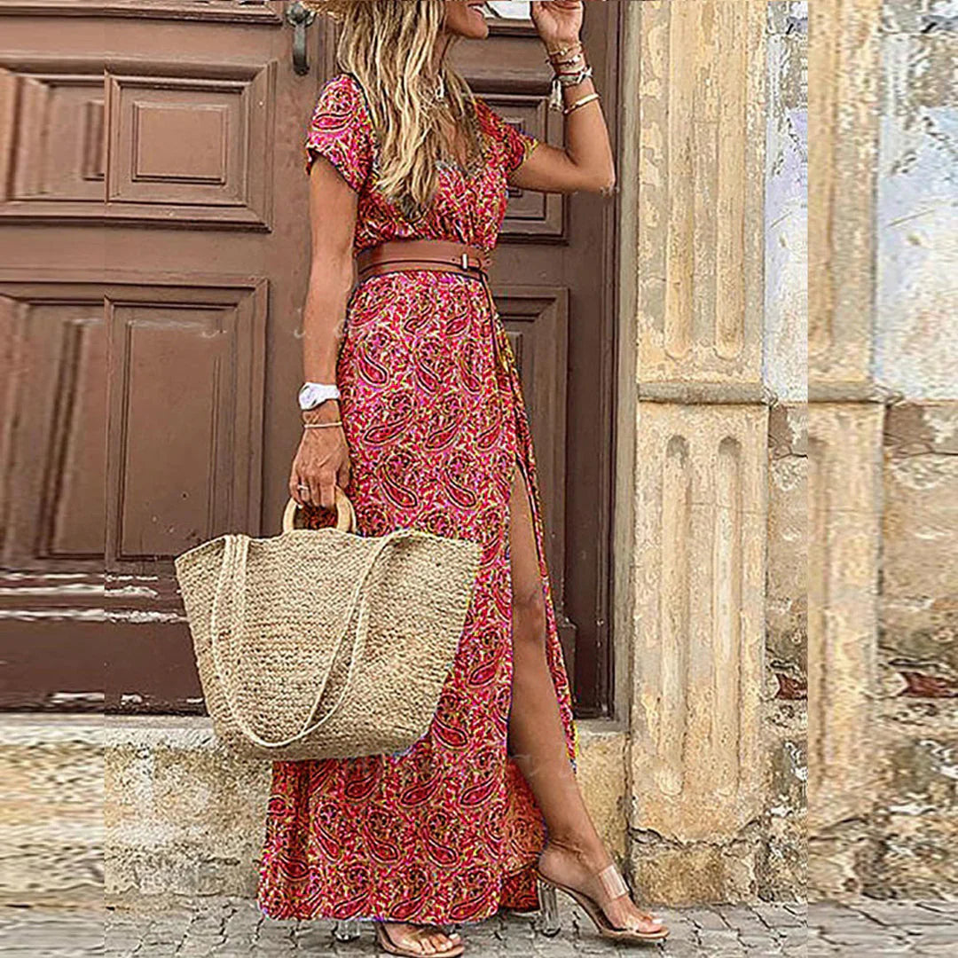 Boho Sommer Maxikleid - Fließendes Kleid für Eleganz