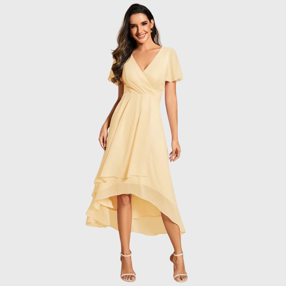 Damen Midi Kleid - Bequemes Sommerkleid Mit Fließender Silhouette
