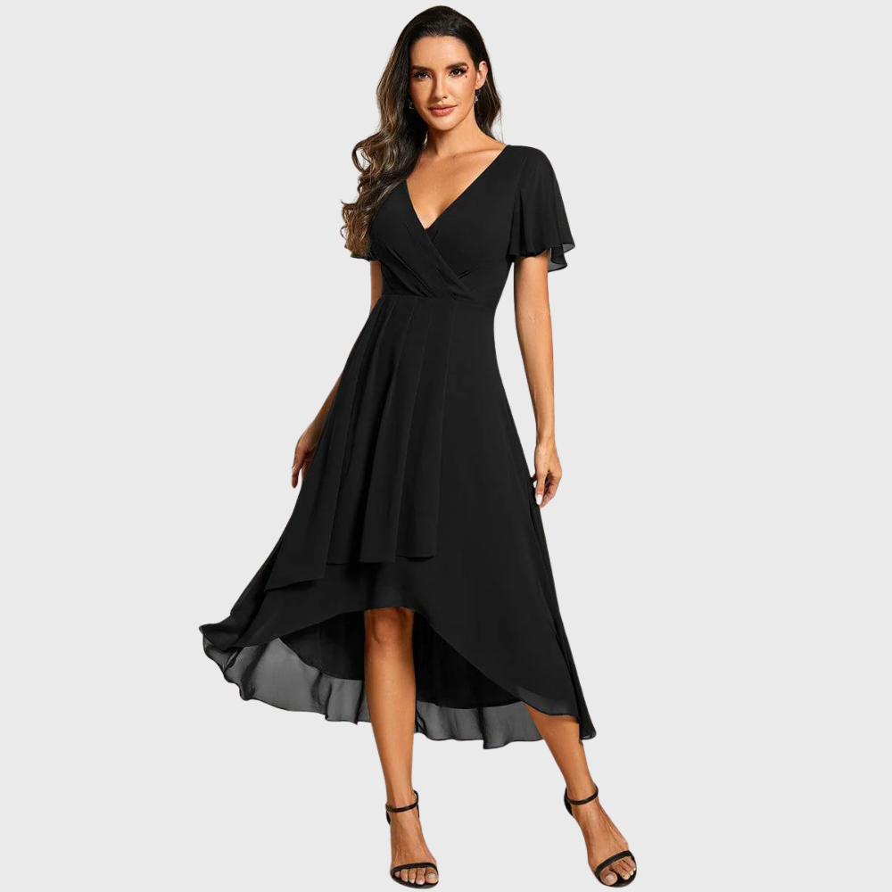 Damen Midi Kleid - Bequemes Sommerkleid Mit Fließender Silhouette