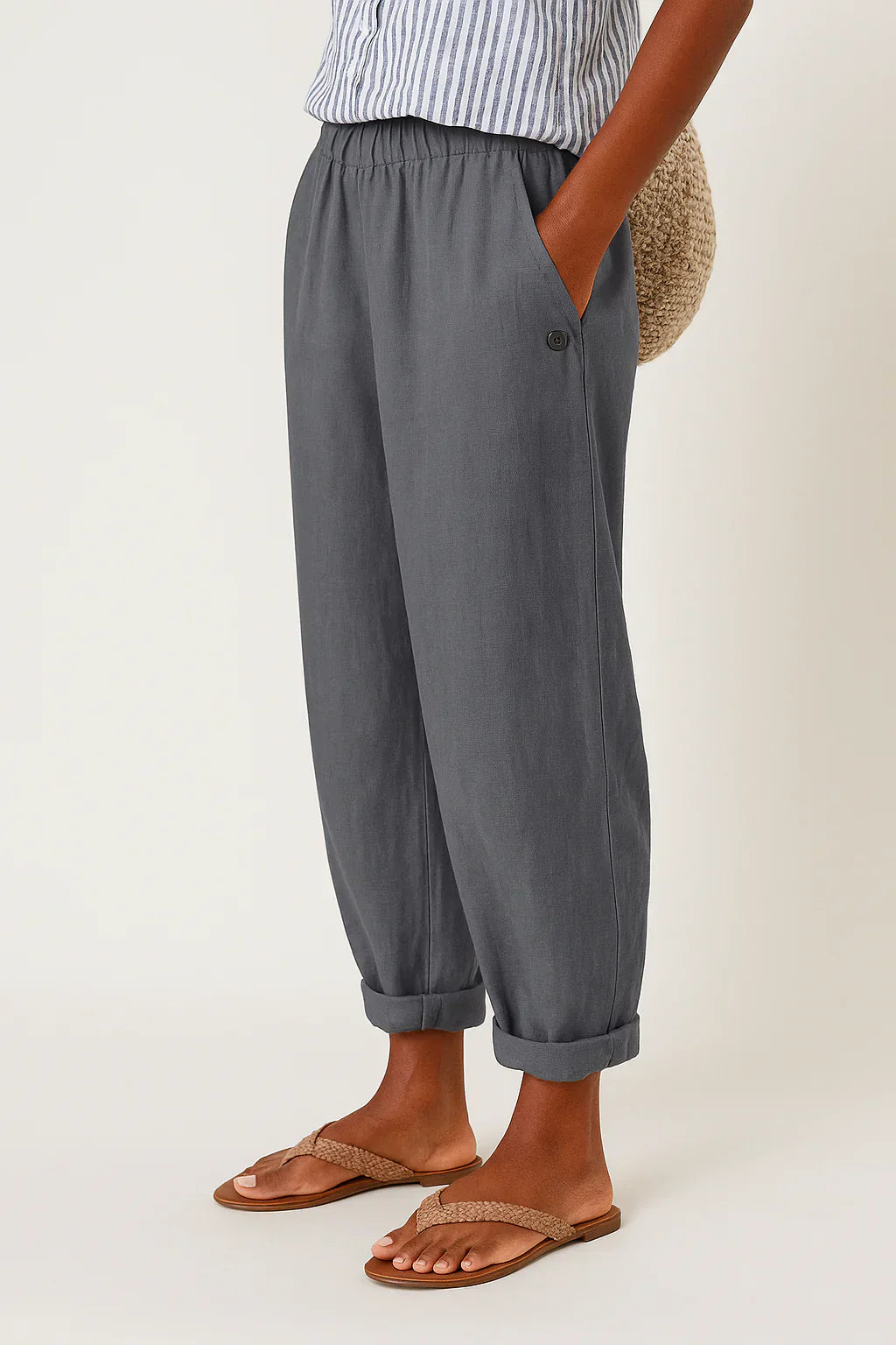 Klassische Damenhosen - Atmungsaktive Leinen-Stoffhose Für Komfort & Stil