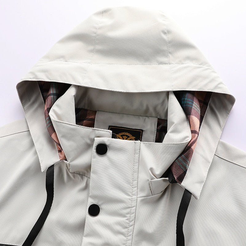 Herren funktionale wasserdichte Jacke mit praktischen Taschen
