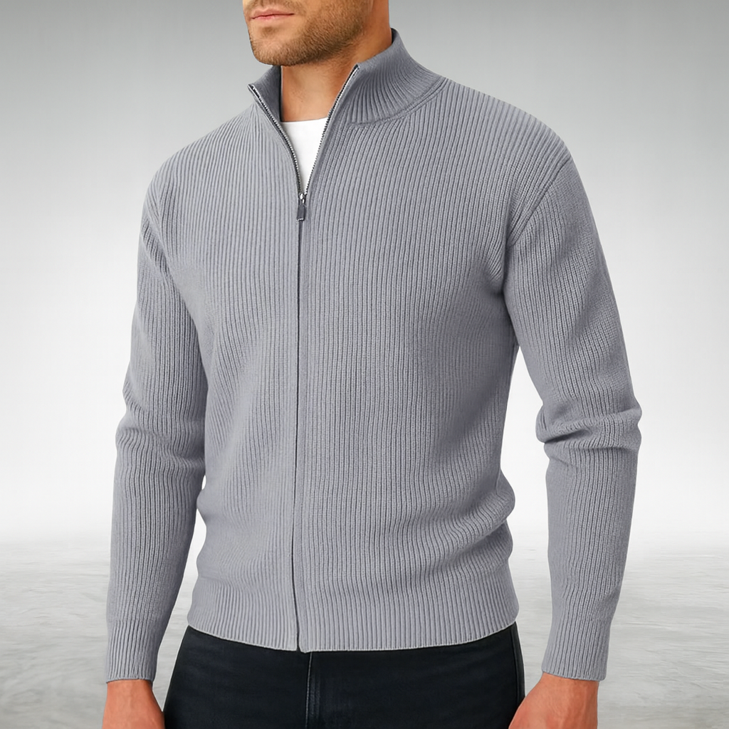 Herren Strickjacke Mit Reißverschluss - Bequem & Stilvoll