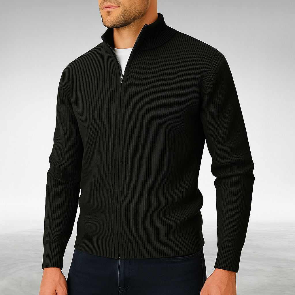 Herren Strickjacke Mit Reißverschluss - Bequem & Stilvoll