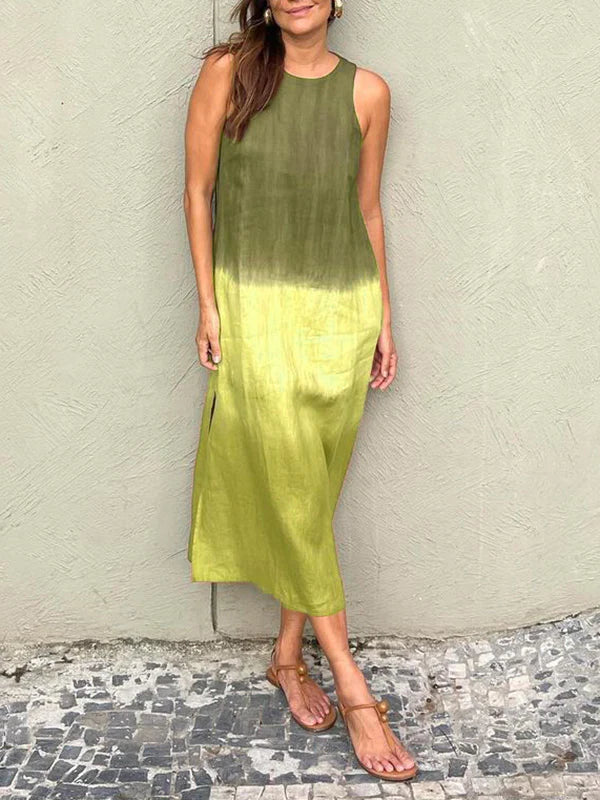 Maxi Kleid Damen - Bequemer Schnitt, Natürlicher Print, Maxikleid Sommer