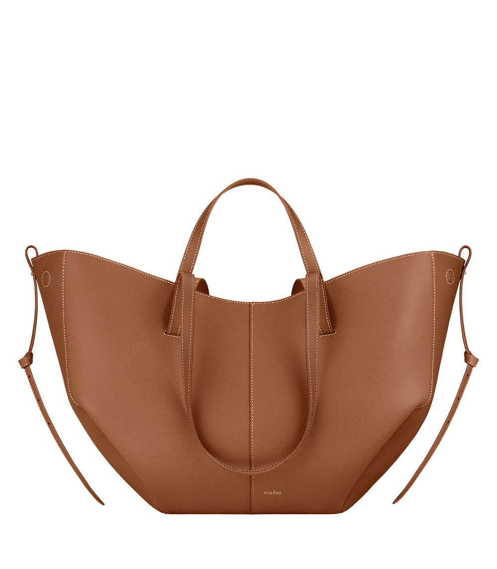 Cyme Edition – Tote aus strukturiertem Kalbsleder in Camel