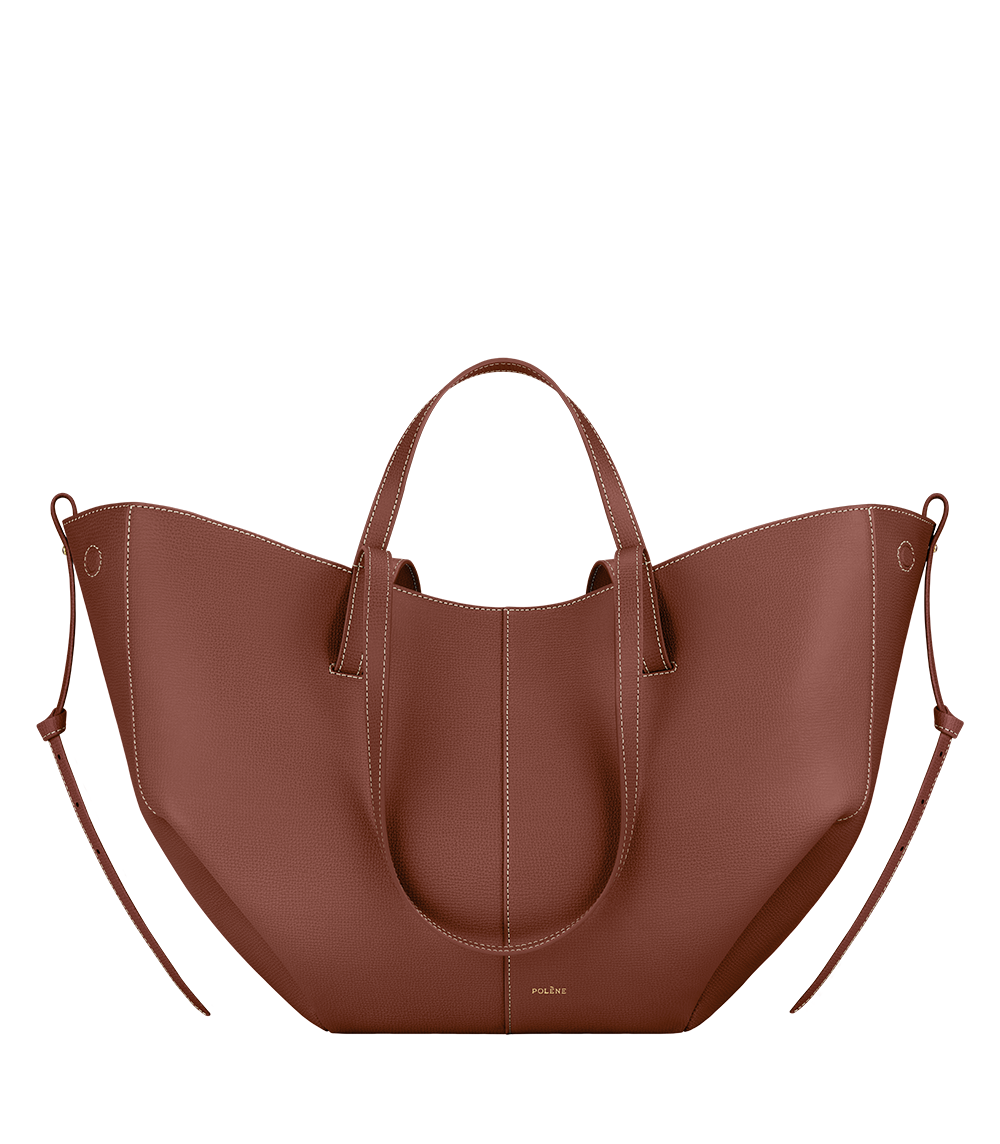 Cyme Edition – Tote aus strukturiertem Kalbsleder in Camel