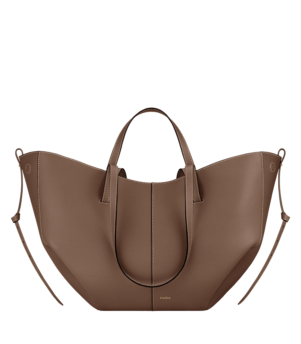 Cyme Edition – Tote aus strukturiertem Kalbsleder in Camel