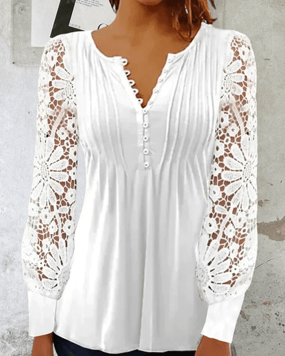 Greta - Elegante Bluse Mit Langen Ärmeln