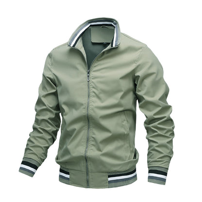 Herren Sportlicher Blouson Jacke mit Winddichtem Design und Praktischen Taschen