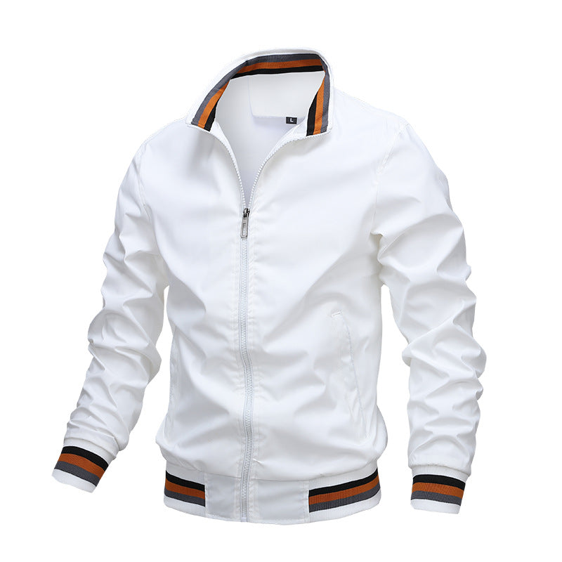 Herren Sportlicher Blouson Jacke mit Winddichtem Design und Praktischen Taschen