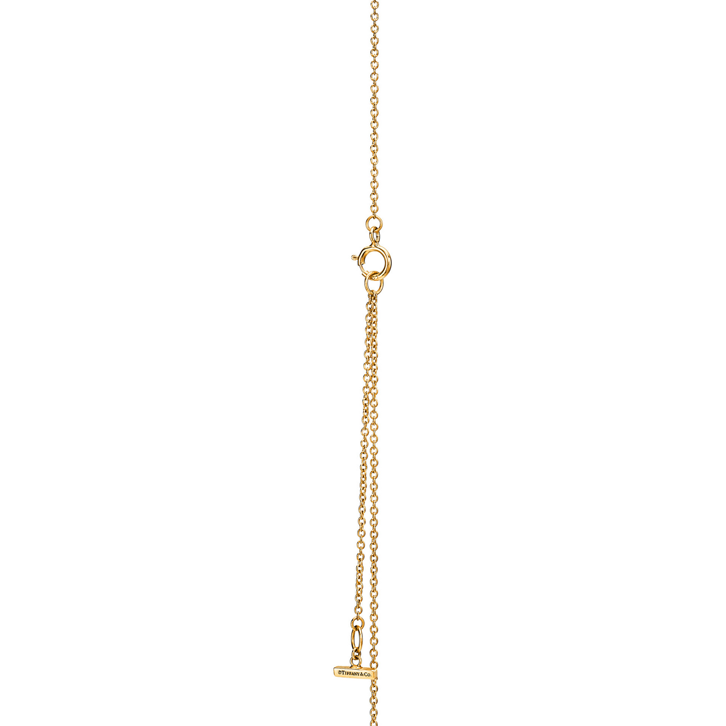 Tiffany T – Diamant- und Perlmutt-Kreisanhänger in Gelbgold
