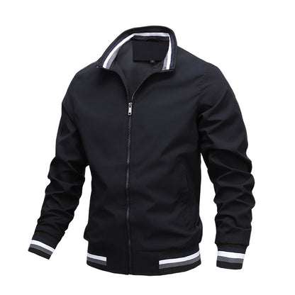 Herren Sportlicher Blouson Jacke mit Winddichtem Design und Praktischen Taschen
