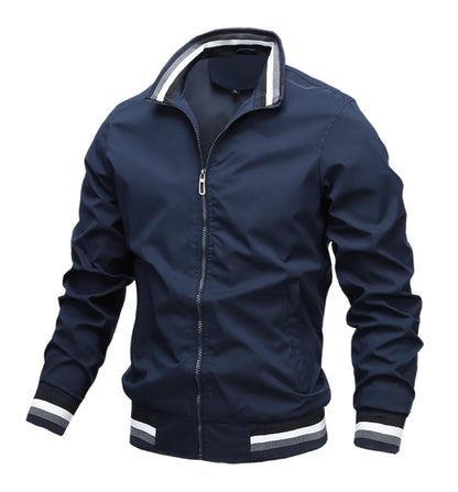 Herren Sportlicher Blouson Jacke mit Winddichtem Design und Praktischen Taschen