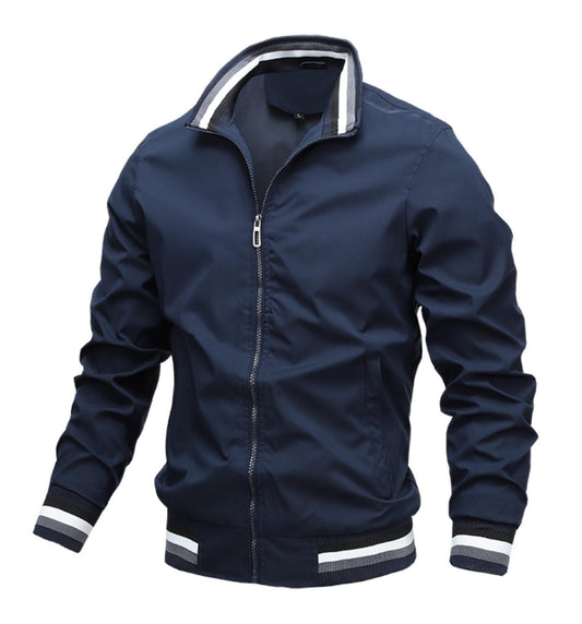 Herren Sportlicher Blouson Jacke mit Winddichtem Design und Praktischen Taschen