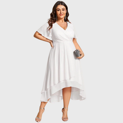 Damen Midi Kleid - Bequemes Sommerkleid Mit Fließender Silhouette