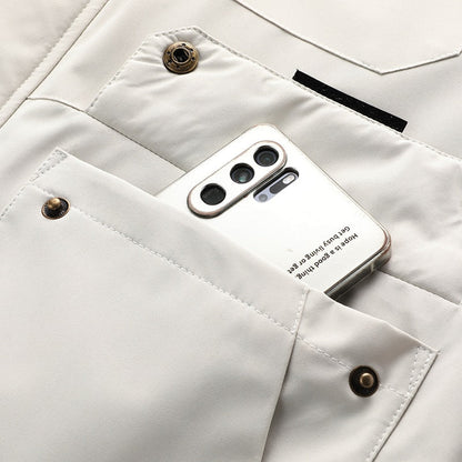Herren funktionale wasserdichte Jacke mit praktischen Taschen