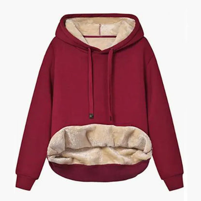 Winter Dames Pluche Jas Met Capuchon Fleece Hoodies S-2XL Sweatshirt Met Rits En Lange Mouwen Sweater Jas