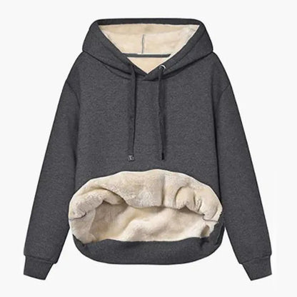 Winter Dames Pluche Jas Met Capuchon Fleece Hoodies S-2XL Sweatshirt Met Rits En Lange Mouwen Sweater Jas