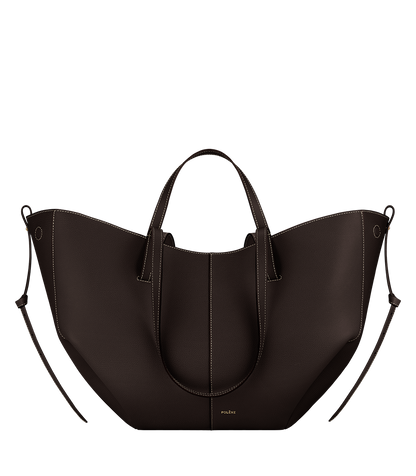 Cyme Edition – Tote aus strukturiertem Kalbsleder in Camel