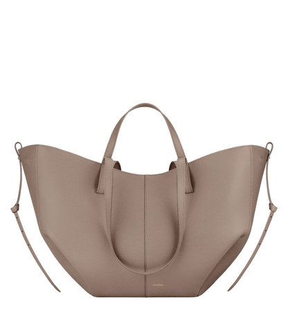 Cyme Edition – Tote aus strukturiertem Kalbsleder in Camel